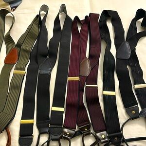 Lot Of 4 Men’s Suspenders Braces excellentt condition